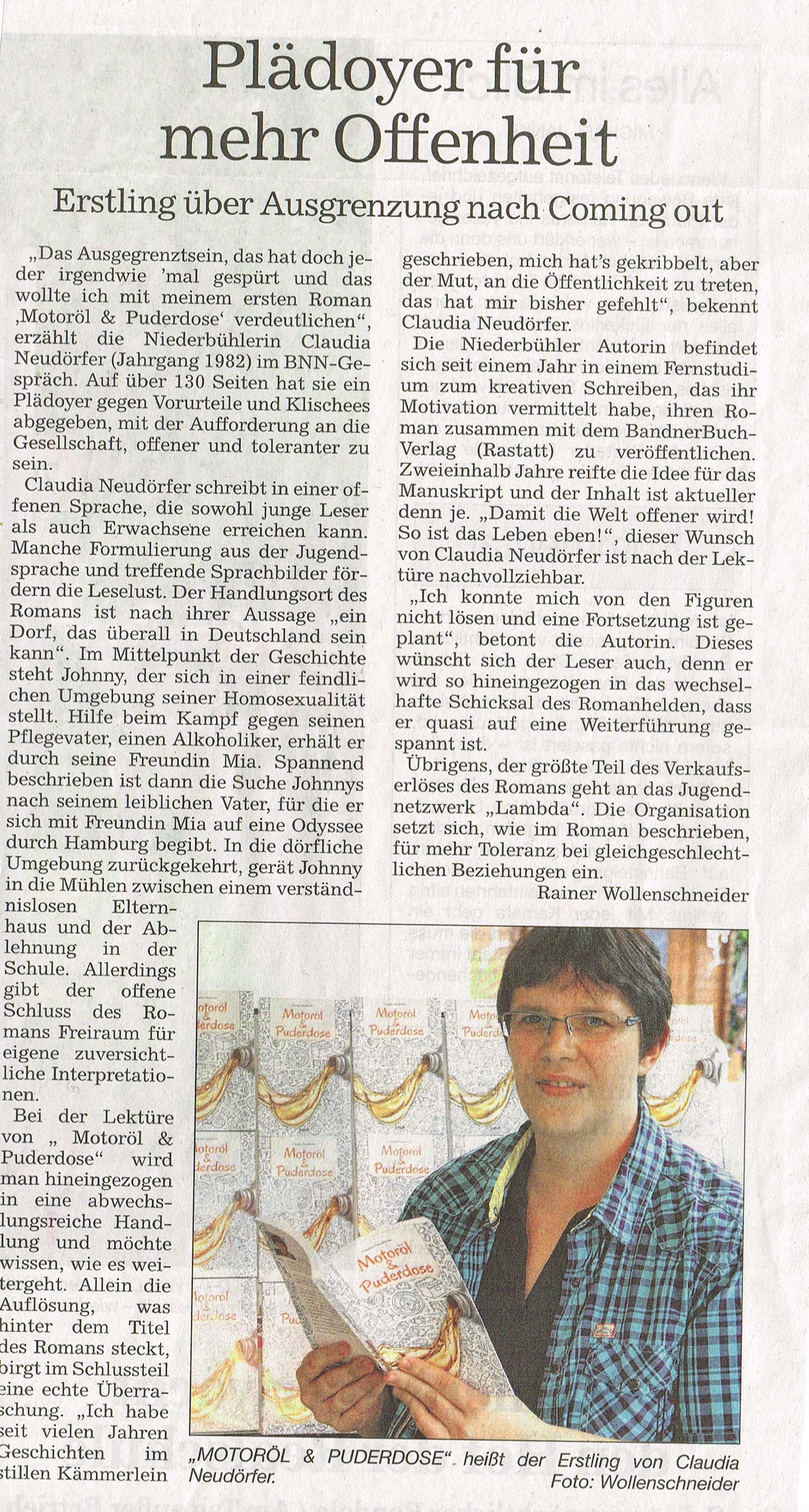 Badisches Tagblatt, 7. April 2015